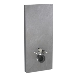 Geberit Module WC mural Monolith H 114 cm, anthracite, alu satiné chromé