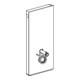 Geberit Module WC mural Monolith H 114 cm, anthracite, alu satiné chromé