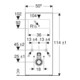 Geberit Module WC mural Monolith H 114 cm, anthracite, alu satiné chromé
