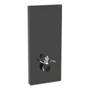 Geberit Module WC mural Monolith H 114 cm, céramique blanche, alu noir-chrome satiné