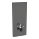 Geberit Module WC mural Monolith H 114 cm, plaque de commande laiton, surface aluminium chromé noir-1