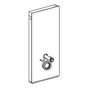 Geberit Module WC mural Monolith H 114 cm, plaque de commande laiton, surface aluminium chromé noir-5