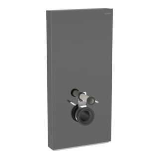 Geberit Module WC mural Monolith Plus H 101 cm, abattant frein de chute, alu satiné chromé