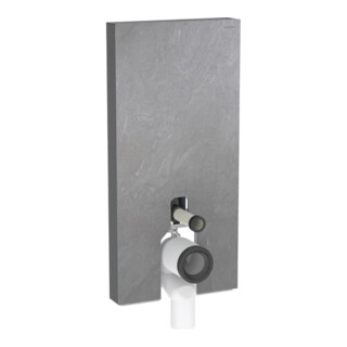 Geberit Module WC mural Monolith Plus H 101 cm, F ardoise, S. alu SW-chrome