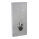 Geberit Module WC mural Monolith Plus H. 101 cm, face en pierre béton, côté alu-1
