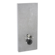 Geberit Module WC mural Monolith Plus H 114 cm, façade pierre béton, côté alu