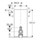 Geberit Module WC sur pied Monolith H 101 cm, Fr. Ardoise, S. Alu SW-chrome-4