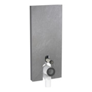 Geberit Module WC sur pied Monolith H 114 cm, ardoise foncé, alu satiné chromé