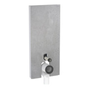 Geberit Module WC sur pied Monolith H 114 cm, béton gris, côté aluminium