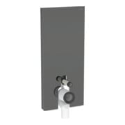 Geberit Module WC sur pied Monolith H 114 cm, façade verre laqué, côté alu SW-chrome