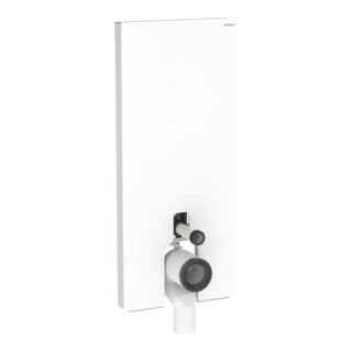 Geberit Module WC sur pied Monolith Plus H 114 cm, blanc brillant, face aluminium
