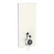 Geberit Module WC sur pied Monolith Plus H 114 cm, surface verre gris sable, côté alu-1