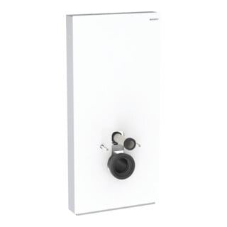 Geberit Module WC suspendu Monolith Plus, H 101 cm, Blanc brillant, Surface aluminium
