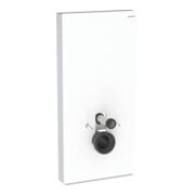 Geberit Module WC suspendu Monolith Plus, H 101 cm, Blanc brillant, Surface aluminium