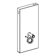 Geberit Module WC suspendu Monolith Plus, H 101 cm, Blanc brillant, Surface aluminium-2