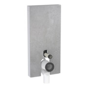 Geberit Module WC suspendu Monolith Plus H 101 cm, face pierre béton, côté alu