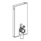 Geberit Module WC suspendu Monolith Plus H 101 cm, face pierre béton, côté alu-5