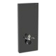 Geberit Module WC suspendu Monolith Plus H 114 cm, céramique blanche, façade alu chromé noir-1