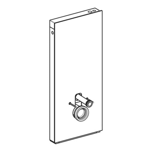 Geberit Module WC suspendu Monolith Plus H 114 cm, F ardoise, S. alu SW-chrome