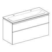 Geberit Möbel-Waschtischset iCon 120x63x48cm, we., Eiche, Griff lava matt-2