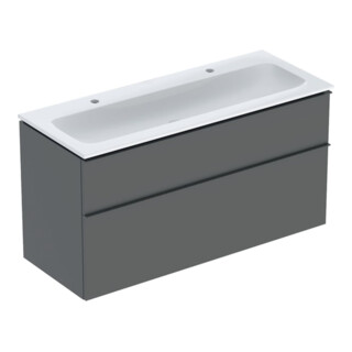 Geberit Möbel-Waschtischset iCon 120x63x48cm, we., Ko/Fr/Gr lava matt