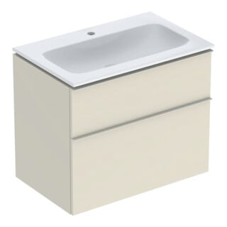 Geberit Möbel-Waschtischset iCon 75x63x48cm, w/KT, sa hochgl., Gr. sa ma