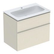 Geberit Möbel-Waschtischset iCon 75x63x48cm, w/KT, sa hochgl., Gr. sa ma