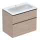 Geberit Möbel-Waschtischset iCon 75x63x48cm, we/KeraTe, Ei, Gr. lava matt-1