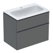 Geberit Möbel-Waschtischset iCon 75x63x48cm, we., Ko/Fr/Gr lava matt