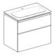 Geberit Möbel-Waschtischset iCon 75x63x48cm, we., Ko/Fr/Gr lava matt