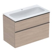 Geberit Möbel-Waschtischset iCon 90x63x48cm, we/KeraTe, Ei, Gr. lava matt