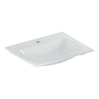 Geberit Möbelwaschtisch iCon 60x48cm, Hahnl. mit., o. Überlauf, weiß