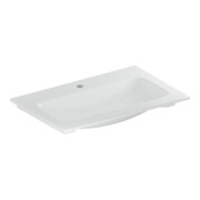 Geberit Möbelwaschtisch iCon 75x48cm, Hahnl. mit., o. Überlauf, weiß