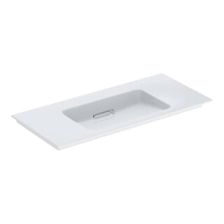 Geberit Möbelwaschtisch One 105cm, o. Hahnl. + ÜL, we. K-Tect/Bl we.