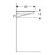 Geberit Möbelwaschtisch One 105x40cm, o HL, Ü vd, we. K-Tect/Bl vc