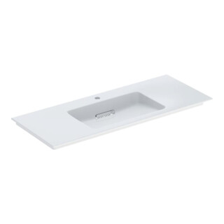 Geberit Möbelwaschtisch One 120cm, HL mit., o. ÜL, we. K-Tect/Bl we.