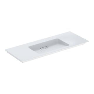 Geberit Möbelwaschtisch One 120cm, o. Hahnl. + ÜL, we. K-Tect/Bl we.