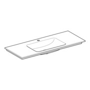 Geberit Möbelwaschtisch One 120x48cm, Hahnl. mit., o. ÜL, we. K-Tect-5