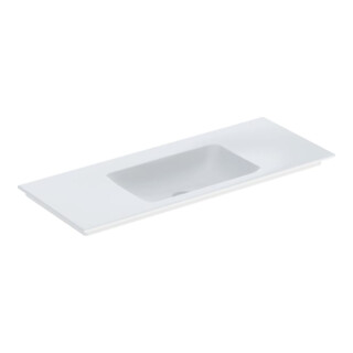 Geberit Möbelwaschtisch One 120x48cm, o. Hahnl. + ÜL, weiß KeraTect