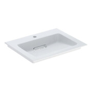 Geberit Möbelwaschtisch One 60cm, HL mit., o. ÜL, we. K-Tect/Bl we.
