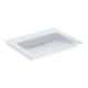 Geberit Möbelwaschtisch One 60cm, o. Hahnl. + ÜL, we. K-Tect/Bl weiß-1