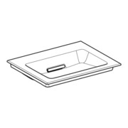 Geberit Möbelwaschtisch One 60cm, o. Hahnl. + ÜL, we. K-Tect/Bl weiß-2