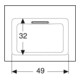 Geberit Möbelwaschtisch One 60cm, o. Hahnl. + ÜL, we. K-Tect/Bl weiß