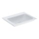 Geberit Möbelwaschtisch One 60x48cm, o. Hahnl. + ÜL, weiß KeraTect-1