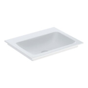 Geberit Möbelwaschtisch One 60x48cm, o. Hahnl. + ÜL, weiß KeraTect