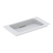 Geberit Möbelwaschtisch One 75x40cm, o HL, Ü vd, w K-Tec/Bl chr geb.