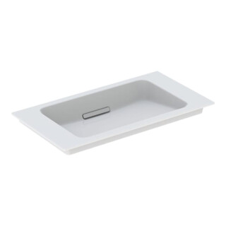 Geberit Möbelwaschtisch One 75x40cm, o HL, Ü vd, w K-Tect/Bl we. gl