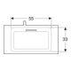 Geberit Möbelwaschtisch One 75x40cm, o HL, Ü vd, w K-Tect/Bl we. gl
