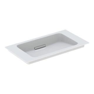 Geberit Möbelwaschtisch One 75x40cm, o HL, Ü verd., we. K-Tect/Bl vc