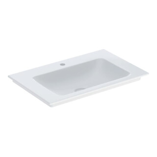 Geberit Möbelwaschtisch One 75x48cm, Hahnl. mit., o. ÜL, we. K-Tect